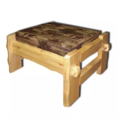 Пуф из дерева Скандинавия 2