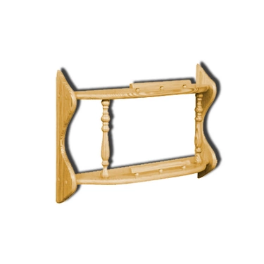 Полка прямая 2-ая (с балясинами) (60 см) (№31) арт. П-2 бал\60