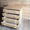Комод с 4 ящиками массив Скандинавия