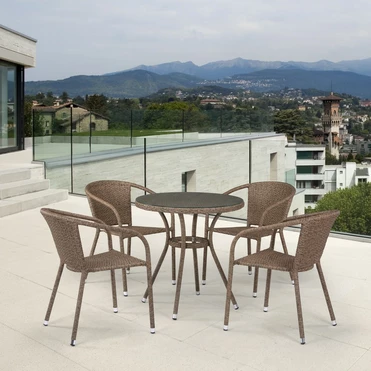 Комплект плетеной мебели  Афродита   Light Brown 4Pcs  