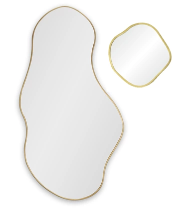 Lake Panno Gold Сет из 2-х зеркал 58*110 см, Ø41 см