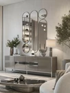 Deko mod.3 Silver Сет из 5-ти зеркал 35*160, 2х35*125 см, 2хØ35 см