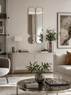 Deko mod.2 Silver Сет из 3-х зеркал 35*160, 35*125 см, Ø35 см