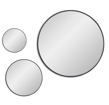 Mars Black Сет из 3-х зеркал Ø55, Ø30, Ø20 см