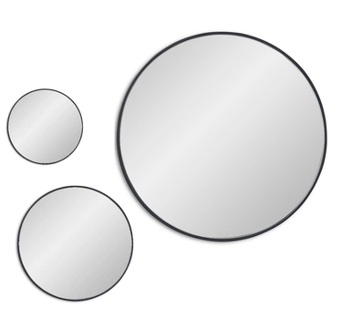 Mars Black Сет из 3-х зеркал Ø55, Ø30, Ø20 см