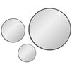 Jupiter Black Сет из 3-х зеркал Ø70, Ø40, Ø30 см