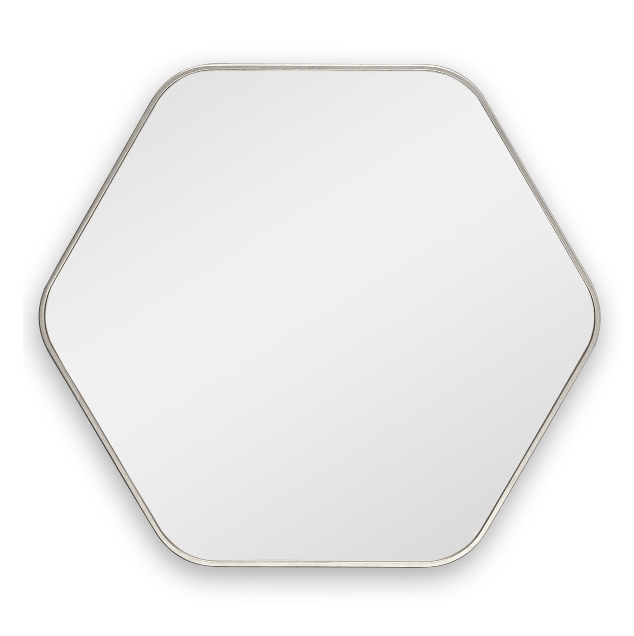 Hexagon M Silver Зеркало в тонкой раме Smal