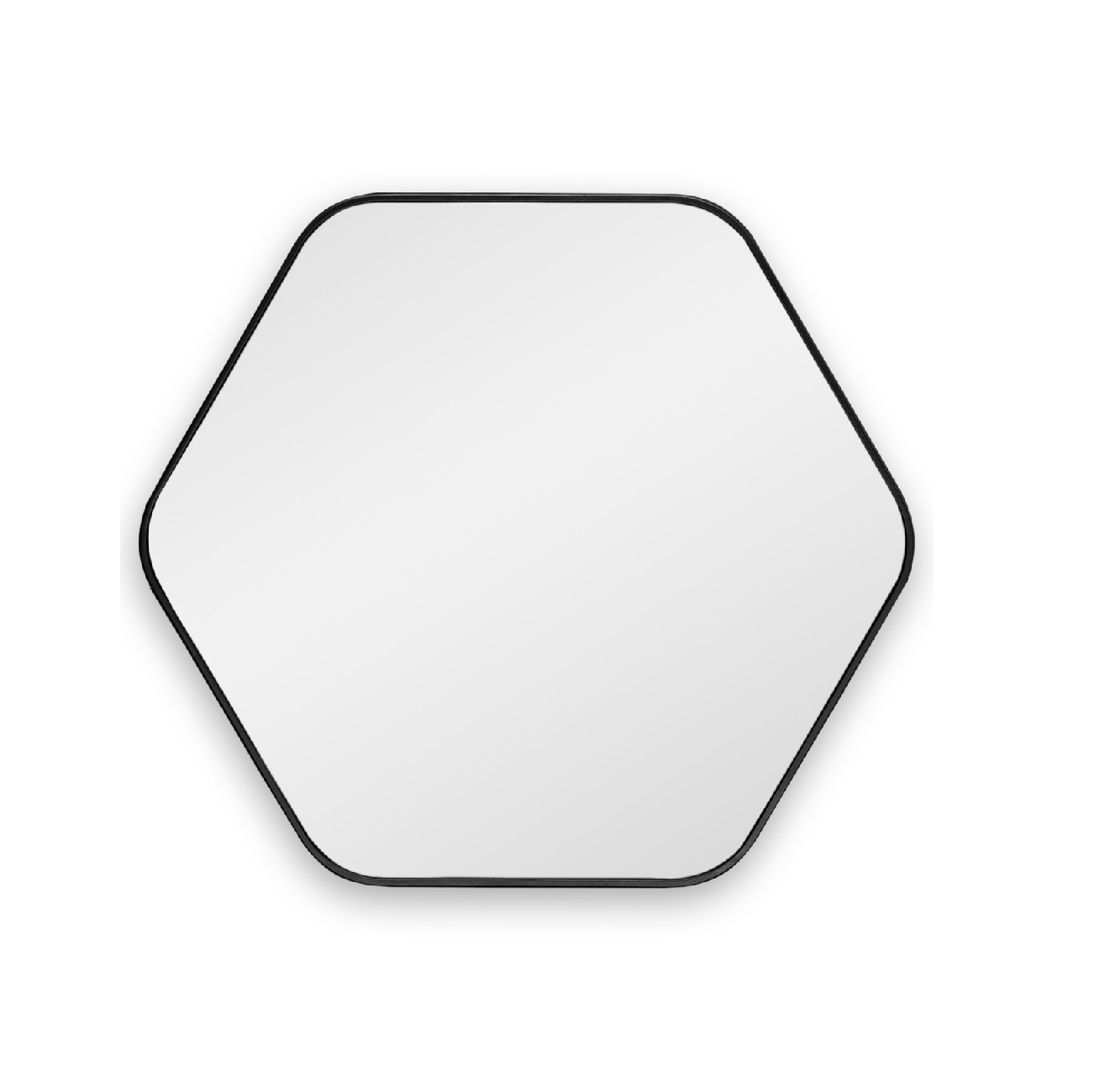 Hexagon M Black Зеркало в тонкой раме Smal