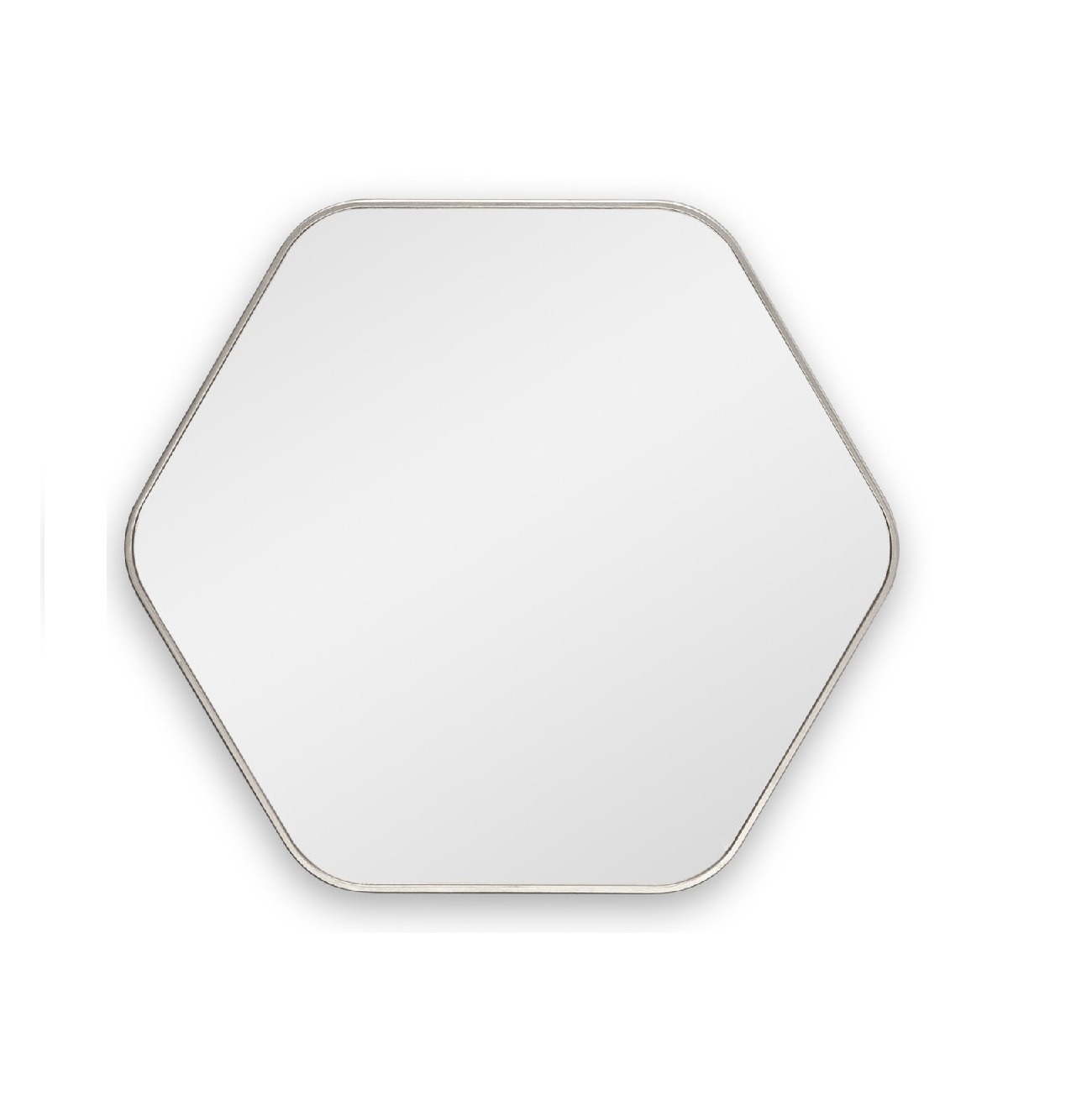Hexagon S Silver Зеркало в тонкой раме Smal