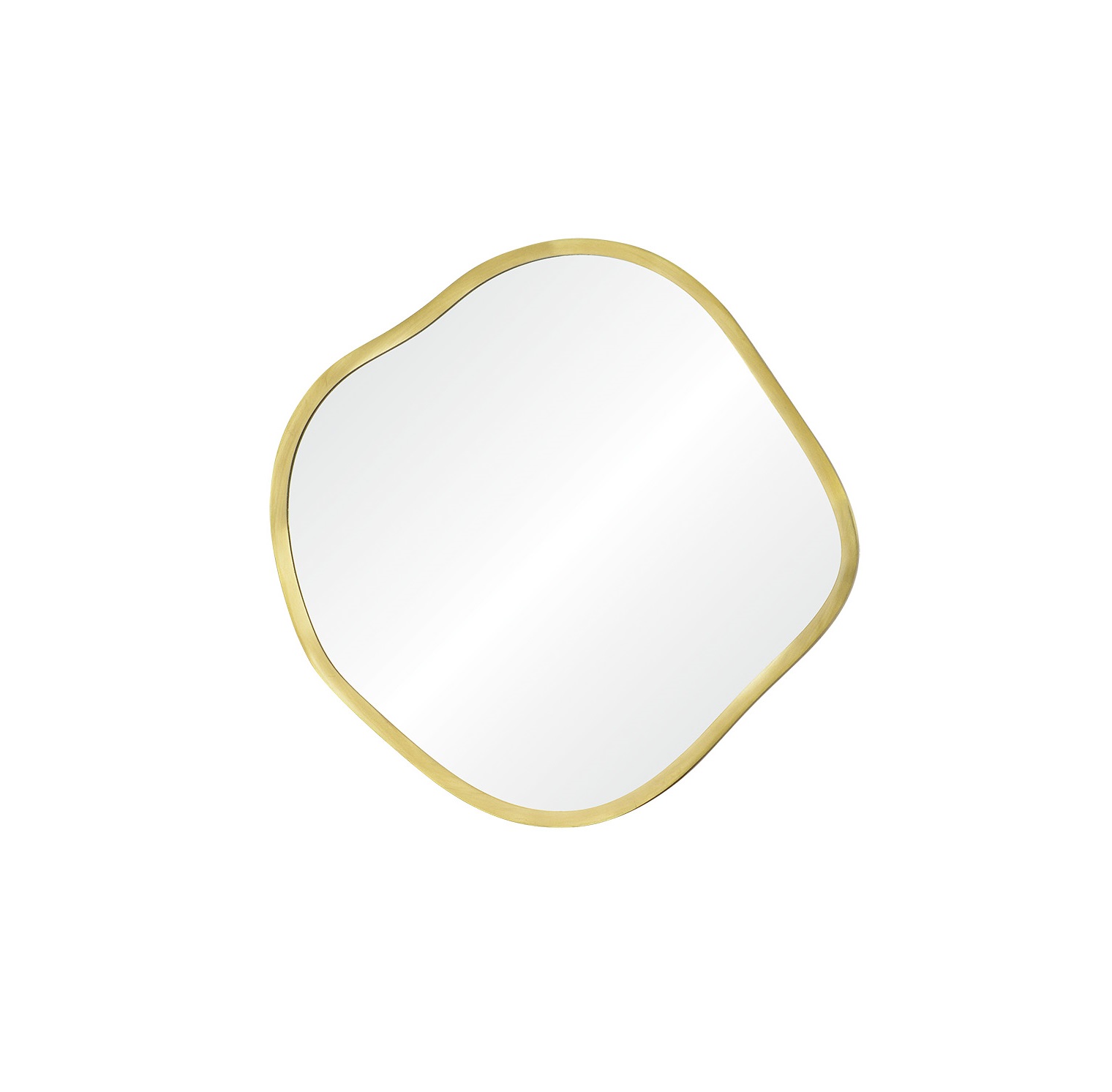 Organic S Gold Зеркало в тонкой раме Smal