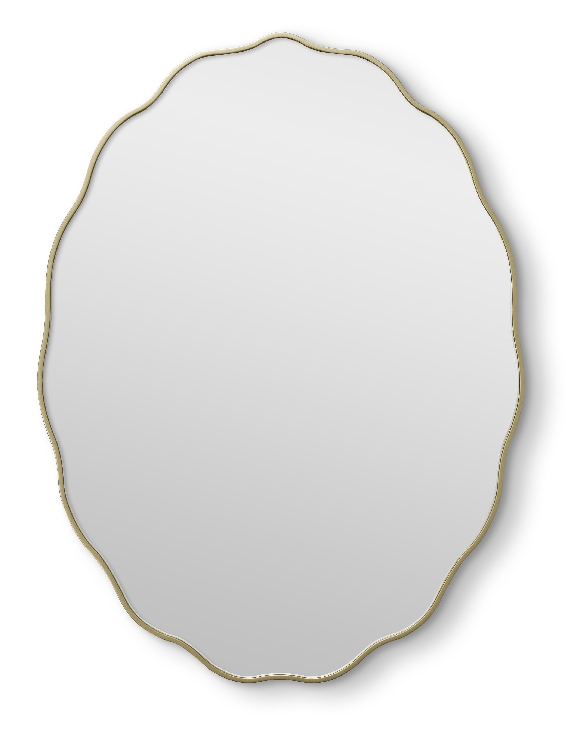 Fancy Oval Gold Зеркало в тонкой раме Smal