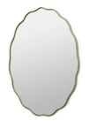 Fancy Oval Gold Зеркало в тонкой раме Smal