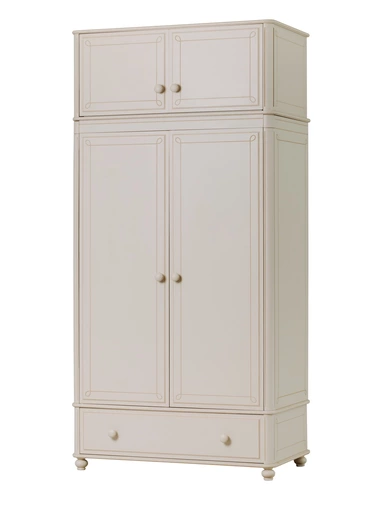   Шкаф с ящиком Бетти 2 створчатый №4 с антресолью  