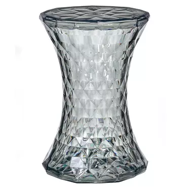 Стул-пуф Stonk прозрачный серый