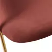 Стул Turner терракотовый с золотыми ножками