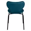 Стул Sevenstar тёмно-бирюзовый велюр с чёрными ножками