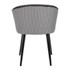 Стул Petra чёрный с жаккардом