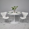Комплект из 2-х стульев Seven Style белый с белыми ножками