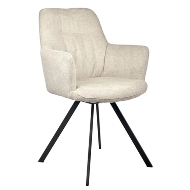 Стул GrAndy латте шенил на поворотном механизме