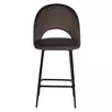 Стул полубарный Lion кофейный