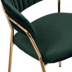 Комплект из 2-х стульев Turner зеленый, золотые ножки
