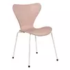 Стул Sevenstar пудровый с белыми ножками