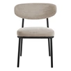 Стул Lucian 2 латте шенилл с чёрными ножками