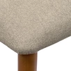 Стул Lucian 3 латте букле с ножками цвета орех