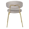Стул Elaina серый с золотыми ножками RF 0781
