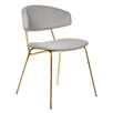 Стул Elaina серый с золотыми ножками RF 0781