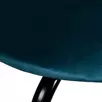 Стул Sevenstar тёмно-бирюзовый велюр с чёрными ножками