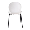 Стул Wave белый с черными ножками