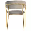 Стул Turner латте с золотыми ножками
