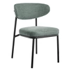 Стул Lucian 2 шалфей шенилл с чёрными ножками