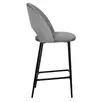 Стул полубарный Lion темно-серый