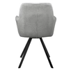 Стул GrAndy серый шенил на поворотном механизме