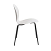 Стул Wave белый с черными ножками