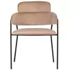 Стул Naples латте с черными ножками
