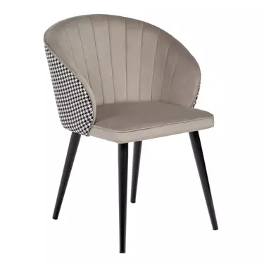 Стул Petra латте с жаккардом