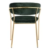 Комплект из 2-х стульев Turner зеленый, золотые ножки