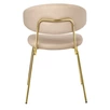 Стул Elaina латте с золотыми ножками RF 0780