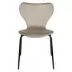Стул Sevenstar латте велюр с чёрными ножками