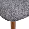 Стул Lucian тёмно-серый букле с ножками цвета орех