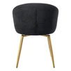 Стул Petra графит, матовое золото, на поворотном механизме