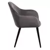 Стул Freya тёмно-серый велюр