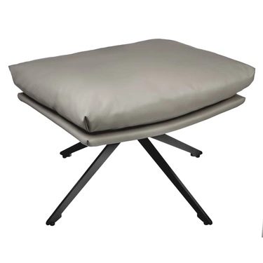 Оттоманка Hold светло-серый, экокожа