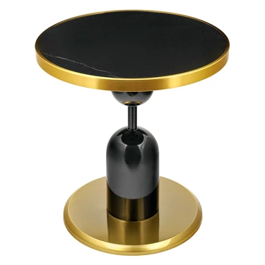 Кофейный столик Glorifyдиам.50см x 54см, чёрный, металл