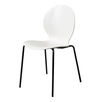 Стул Wave белый с черными ножками