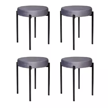 Комплект стульев-табуретов Beetle серый