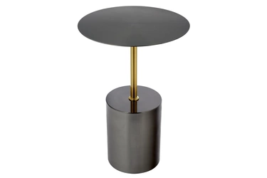 Кофейный столик Sturdy диам.40см x 58см, чёрный, металл